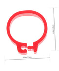 Red 10mm leg band from Pigeon Foot Ring Set 200 Pcs Plastic Leg Bands 10mm Clip Identification Rings for Poultry and Birds Supplies