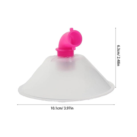 High Pressure Mist Nozzles For Backpack Sprayers 30 Piece Kit With Large 4 Inch Spray Tips showing pink nozzle and dimensions