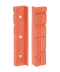 Kickass Magnetic Vise Jaw Pads With Chunky Nylon Grip And Snug V Grooves To Lock Gear Down On Your Bench Sweet Add On For Woodworking Jewelry Repairs And Weekend Shop Projects, orange nylon pads.