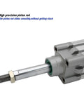 Close-up of Aluminum Standard Air Cylinder With 40mm Bore DNC 40 Series Double Acting Pneumatic Cylinder PPV A, showing piston rod