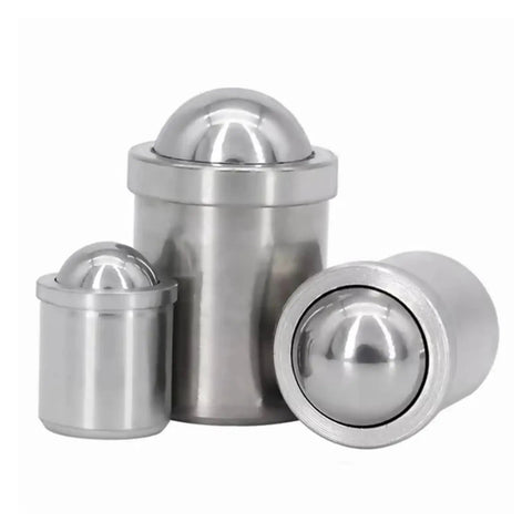 Three Badass Spring Ball Plungers Built With Tough 304 Stainless Steel Hella Wear Resistant Push Fit Design for industrial use.