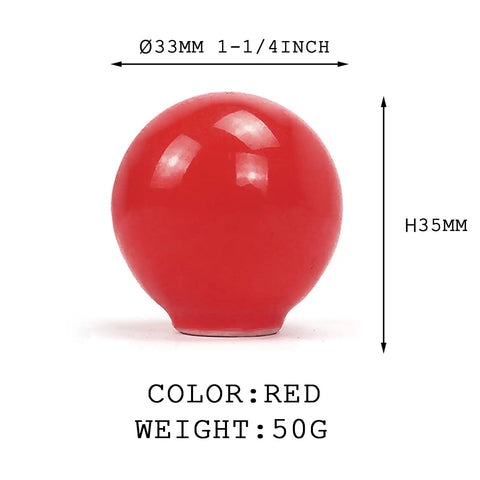 Fresh Pop Of Red Ceramic Cabinet Knobs 6 Pack For Kitchen Drawers Cupboards And Dressers 1-1/4 Inch circular red ceramic knob.