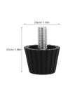 Adjustable Screw-In Furniture Levelers With Anti-Slip Pads, Heavy-Duty Threaded Feet For Chairs And Tables, size measurement detail