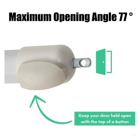 Touch Activated Pneumatic Door Closer For Screen Doors With Built In Buffer No Sweat Install Easy Button Trigger Smooth Quiet