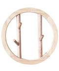Solid Wood Wall Mount Coat Hooks For Everyday Gear Heavy Duty Nordic Style Round Cloak Pegs, 26x26cm minimalist design.