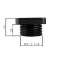 Side view of black mounting nut for Smart Liquid Level Monitor For Oil And Water Tanks With WiFi Tuya Enabled Ultrasonic Sensor