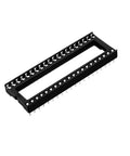 DIP IC Socket Adapter 8 Pack Solder Type 2.54mm Pitch Dual Row 40 Flat Pin 15mm Row Pitch For Easy IC Swaps Reusable Chip Holder