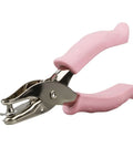 Two Pack Handheld Paper Hole Punch Set With Quarter Inch And Eighth Inch Punches, Steel Construction, Soft Grip Handles, Great For Scrapbooks, Greeting Cards, Invitations, Craft Tags, Pink.