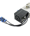 Battle Tested Air Cooled Square Spindle Motor For Cnc Routers 2.2Kw with cables, designed for quick wood or steel cuts.