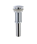 Pop-up drain part of Ramus Single Handle Vessel Sink Bathroom Faucet With Pop Up Drain Chrome Finish Lead Free Solid Brass Construction Premium Ceramic Cartridge Modern Sleek Look That Delivers Smooth Leak Free Performance