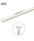 Top Tier 10 Pack Of 1Mm X 300Mm Solid Brass Round Rod Shaft Lathe Bar Stock For Diy Crafting And Model Building With Heavy Duty Build And Smooth Finish That Definitely Is The Real Deal size illustration showing 1mm diameter and 300mm length.