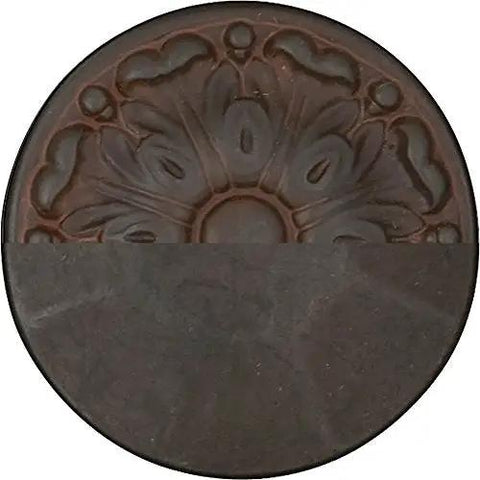 Sweet Rustic Iron Cup Cabinet Pulls One Pack Two Three Quarter Inch Center To Center Smooth Solid Hardware For Kitchens Dressers And Doors Built Dang Tough As Nails detailed view of ornate iron cup pull