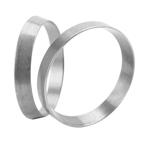 Built Tough Shop Grade Steel Expansion Sleeve Ring Keyless Shaft Locking Collar For Flywheel Belt Drum And Mechanical Linkage 28X32Mm showing two metal rings.