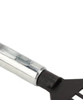 Close-up of Go-To Prong Chisel Kit With Replaceable Leather Stitching Punch Tools showing metal handle and attachment detail