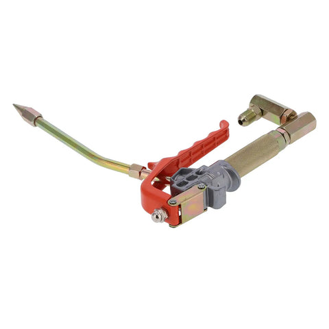 Manual Grease Gun With 360 Degree Rotary Universal Joint for mechanical equipment maintenance, alloy handheld refueling tool, side view