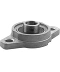 Self Aligning Zinc Alloy Flange Pillow Block Bearing 16mm Bore KP002 KFL002 style, front view, showing mounting holes