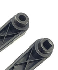 3.15 Inch Nylon Crank Handle For Drill Press And Milling Machines, round and square mounts, black finish close-up