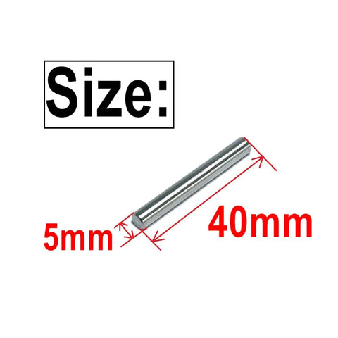 64 Pack 5mm x 40mm Dowel Pins for Shelves and Furniture, 304 Stainless Steel Wood Pegs For Tight Fits, Ground Precision Tolerances, Built Tough Metal Dowel Rods For Everyday Repairs. 5mm x 40mm stainless steel dowel pin
