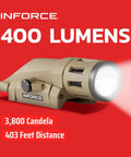 400 Lumen Gen 2 Weapon Light With White Light And IR Flat Dark Earth Finish Built From Nylon For Tough Durability Made In USA