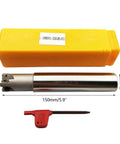 LNMU03 C25 25 150 4T Fast Feed Rough Milling Cutter For 90 Degree Indexable End Mill Tool Holder EXN03R with box and wrench