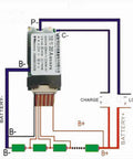 Hassle Free 36V 10S Lithium Battery BMS Featuring 30A Smart Balancing Protection Board for Lithium Ion Cells wiring diagram.