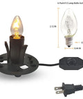 Orange Heart Himalayan Salt Lamp Cord With Dimmer Switch And Bulbs For Cozy Amber Glow including E12 bulb and dimmer switch