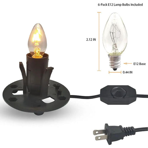 Orange Heart Himalayan Salt Lamp Cord With Dimmer Switch And Bulbs For Cozy Amber Glow including E12 bulb and dimmer switch