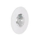 Side view of Outdoor Ceiling Fan And Luminaire Box White Round Weatherproof Electrical Box For Ceiling Fans With Lights