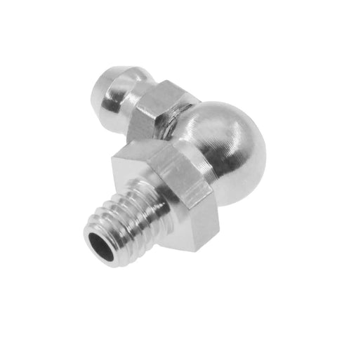 Beefed-Up 90 Degree Angled Grease Nipple Kit In 304 Stainless Steel Zerk Fittings Metric Threads Male Thread Nipples 10-Pack For Heavy Equipment And DIY Projects