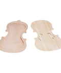 Handcrafted Unfinished Violin Parts Kit With Spruce Front Panel Topboard And Maple Backboard, Solid Wood Fiddle Components
