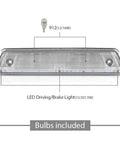 G-PLUS LED third brake light for Ford F-150 SVT Raptor and Lincoln Mark LT, clear lens, bulbs included