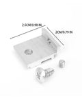 Beefy Aluminum Alloy Shelf Mount Bracket Corner Support For European Standard 30, shown with screws