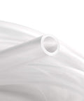 Food Grade High Temperature Silicone Tubing Three Eighths Inch ID By Half Inch OD Flexible Silicone Hose For Home Brewing Pump Transfer And Winemaking BPA Free Lead Free Non Toxic Medical Safe 3 Feet coiled close-up