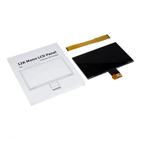 Snag This Premium 12K Lcd Panel For Resin 3D Printer Replacement High Resolution Display Module With Reinforced Frame No Fuss Setup And Killer Print Quality, showing the LCD panel and connection cable.