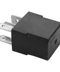 Drop In Nissan Compatible 12V DC Power Relay, 4 Pin, Beefy 35A Automotive Relay, replaces ACM33211, side view.