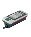Badass Industrial Digital Surface Roughness Tester Gauge For Machinists Check Nitty Gritty Finish Quality Compact Handheld Metalworking Measurement Tool in black and gray.