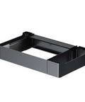 xTool P2 riser base for CO2 laser cutter, black metal tray, supports up to 8.4 in workpiece height