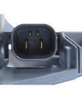 Close-up of Heavy Duty BMW Cooling Fan Assembly wiring connector, featuring 3 prongs for direct fit OE replacement.