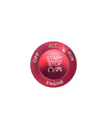 Red Aluminum Push Start Button Cover With Metal Ring For Car Interior, Engine Start Stop Switch Knob Cap Decor, Heavy Duty Ignition Button Trim
