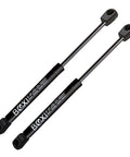 Pair Front Vehicle Hood Lift Support Struts For Nissan Murano 2003 To 2007 Heavy Duty Gas Spring Shock Actuators with black finish.