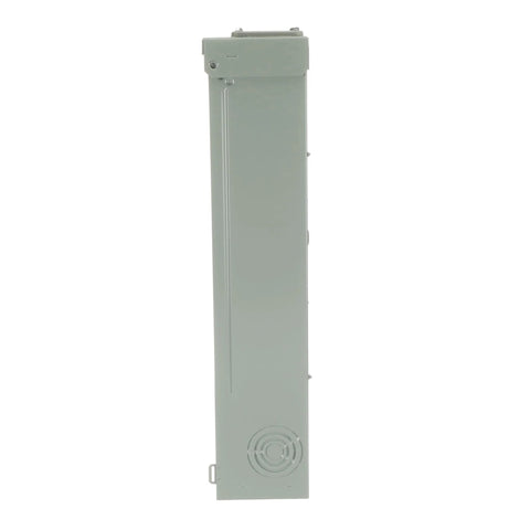 Side view of Type 3R Enclosed Main Breaker Panel 200A Single-Phase Surface Mount 22 kAIC PowerMark Gold compatible NEMA enclosure