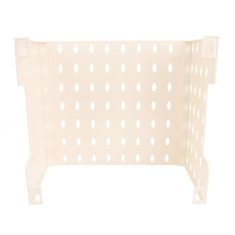 Wall Mounted Pegboard Kit With Adhesive Pads For Kitchen Organization And Decoration, white panel close-up view