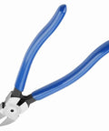 Diagonal Pliers For Cable Cutting And Wire Nipping, Chrome Steel TU 728, Compact Ergonomic Handle, Portable Tool For DIYers, Electricians, And Pros, Smooth Clean Cuts On All Kinds Of Cables, blue handles