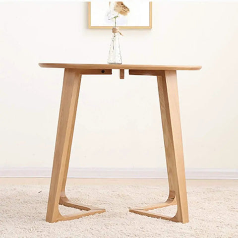 Badass Rustic Coffee Table With Industrial V-Shaped Build, Rock-Solid Sturdy Frame and Hefty Storage Shelf, Thick Rounded Edges, side view.