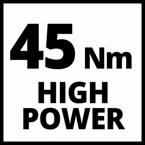 45 Nm high power indicator for Rock Solid 18V Cordless Drill Driver With Kickass 45 Nm Torque And Smooth Two Speed Gearing.