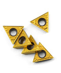 Carbide Turning Inserts TCMT16T304 TCMT32.51 Positive Cutting Action For Steel And Cast Iron Long Tool Life Low Friction Tin Coated