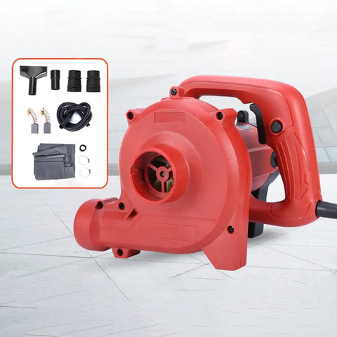 Heavy Duty 1480W Industrial Dust Collector Vacuum Blower With Suction Type Design For Slotting Milling And Grinding Machines Electric Air Cleaner 110V 60Hz Powerful Wet Dry Vacuum Cleaner For Workshop Use with red blower and accessories.