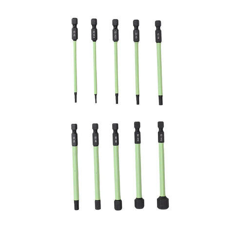 Top-Notch S2 Steel Hex Wrench Drill Bit Set with 1 4 Inch Shank And Storage Box For Tough Impact Driver Jobs On All Home Improvement DIY Projects That Actually Last. 10-piece hex bits