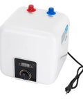 1500W Instant Hot Water Heater Under Sink Kitchen Faucet Compact Electric Wall Mount Heating with control panel and cord.