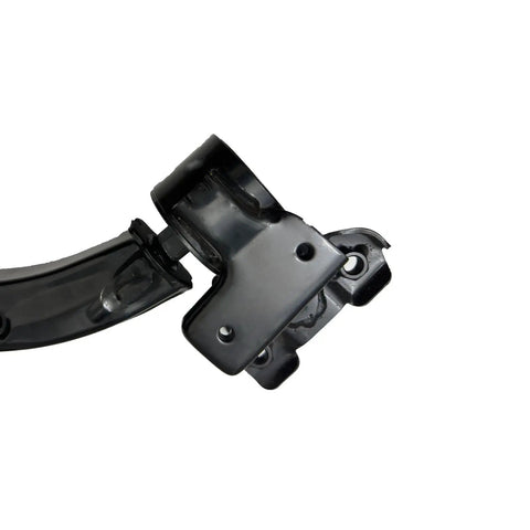 Premium Front Lower Control Arm Kit With Ball Joint For Honda CR V 2007 2011 All Models 2 Piece Replacement Set Fits Driver Side And Passenger Side Beefed Up Heavy Duty Upgrade black steel arm with ball joint close-up